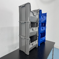 Plastic Storage Bins - Quantity 6 image 0